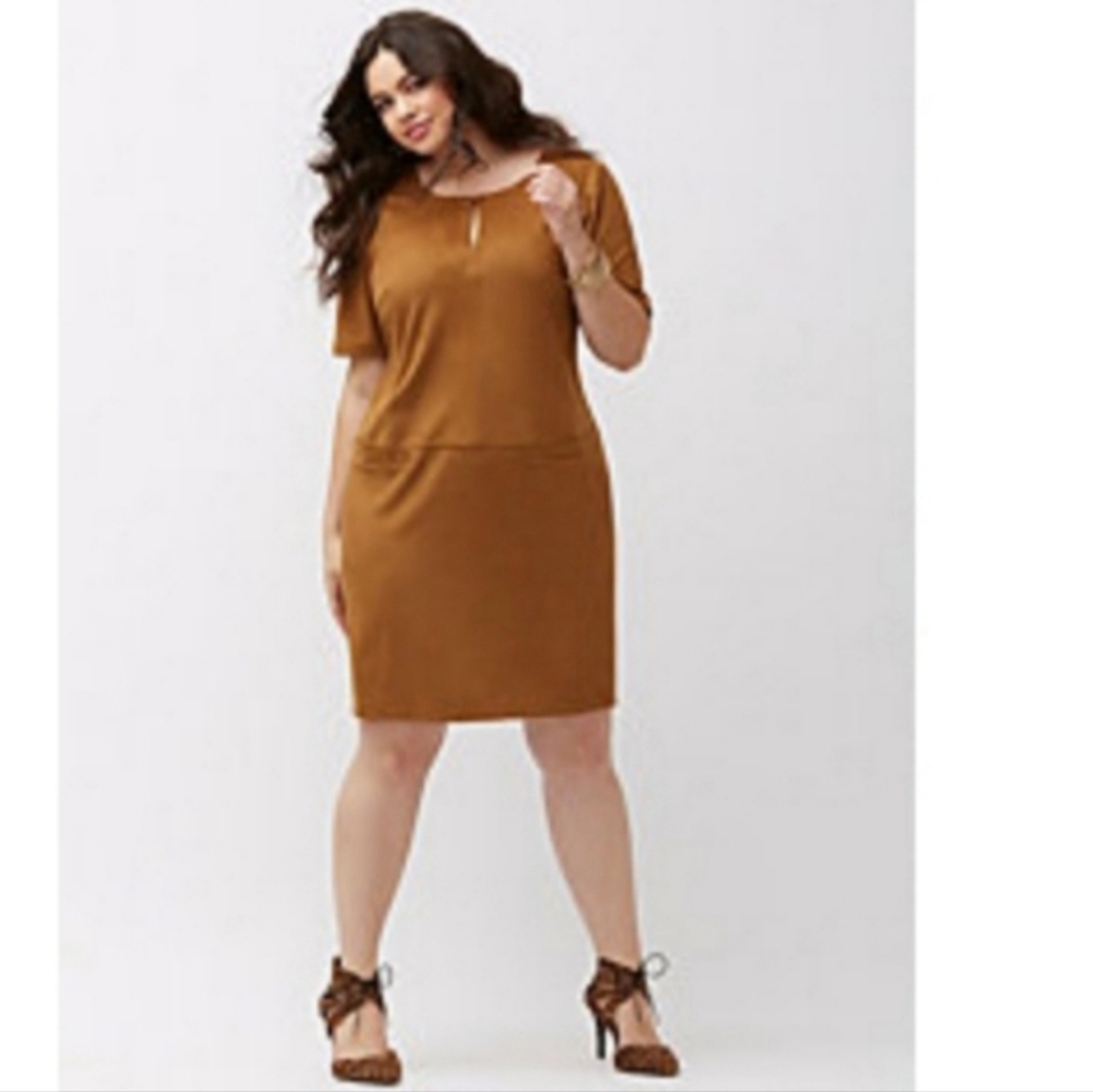 Lane Bryant sheath faux suede Dress 18/20